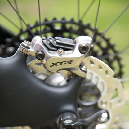 Étrier de Frein à Disque SHIMANO XTR BR-M9120 4 Pistons Plaquettes Résine avec Ailettes