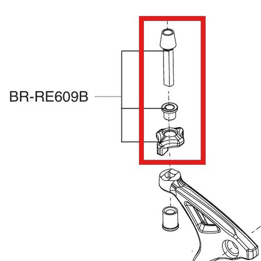 Vis de Réglage pour Étrier de Frein CAMPAGNOLO SUPER RECORS / RECORD 12V Noir