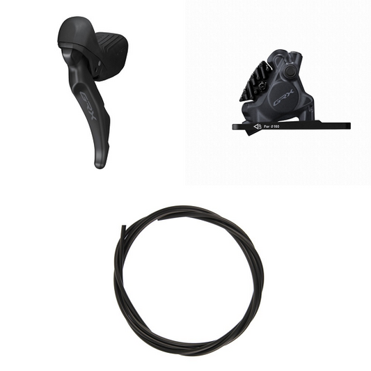 Levier Gauche et Étrier Avant SHIMANO GRX ST-RX610 + BR-RX400 Flat Mount