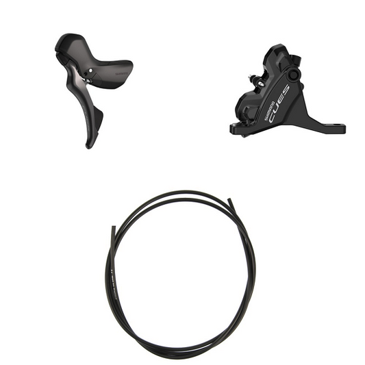 Levier Gauche  et Etrier Avant SHIMANO CUES U6030 Double Flatmount Sans Disque
