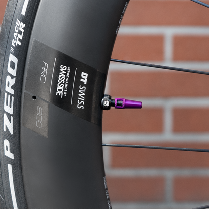 Valve tubeless DYNAMIC BARKEEPER montée sur une jante