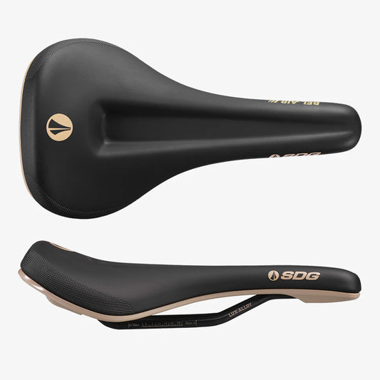 Selle SDG BEL-AIR V3 MAX Rails Lux-Alloy Noir/Beige