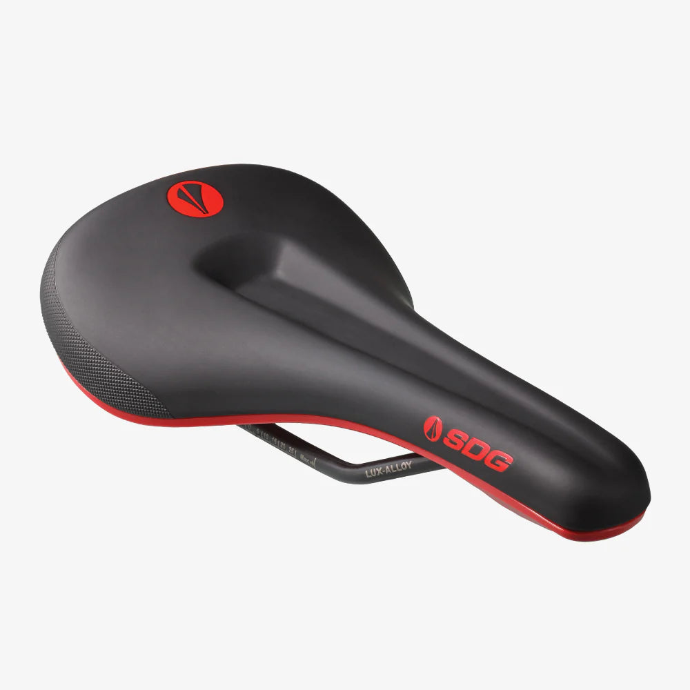 Selle SDG BEL-AIR V3 MAX Rails Lux-Alloy Noir/Rouge