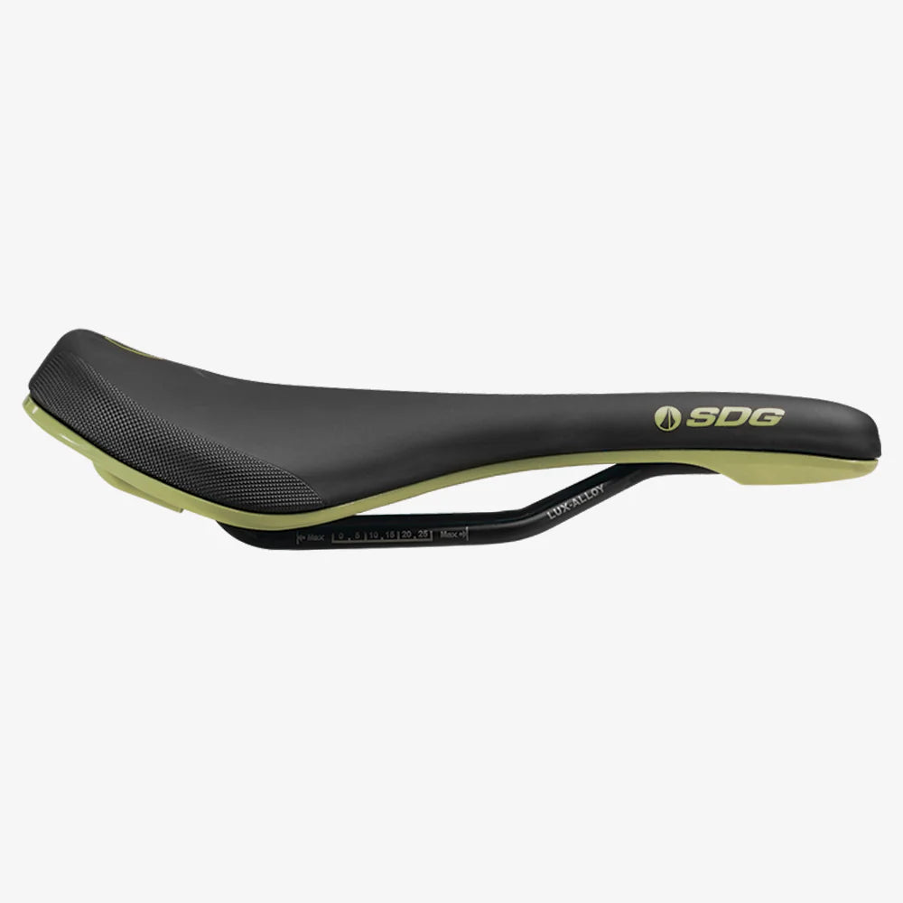 Selle SDG BEL-AIR V3 MAX Rails Lux-Alloy Noir/Vert