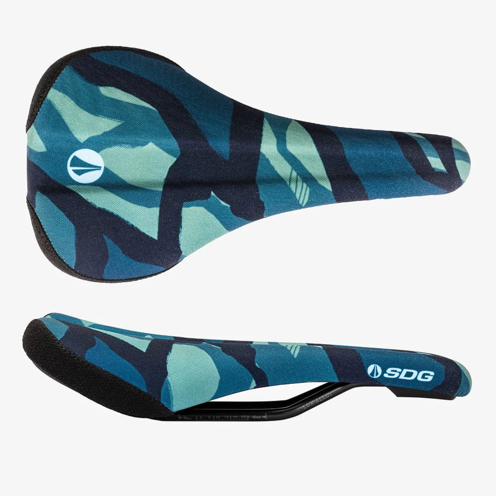 Selle SDG BEL-AIR V3 TERRA FIRMA Rails Lux Alloy Camo Bleu