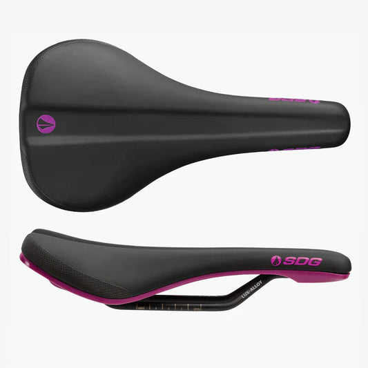 Selle SDG BEL-AIR V3 Rails Lux Alloy Noir/Violet