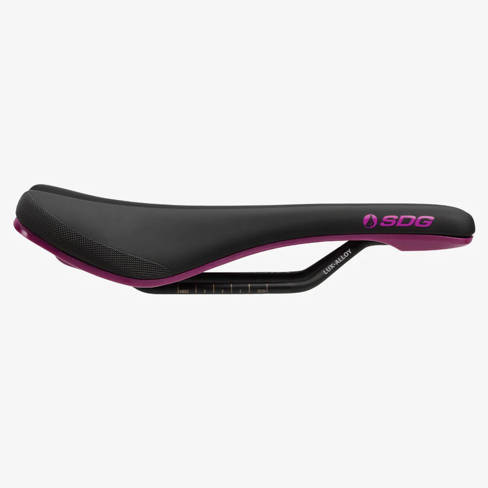 Selle SDG BEL-AIR V3 Rails Lux Alloy Noir/Violet