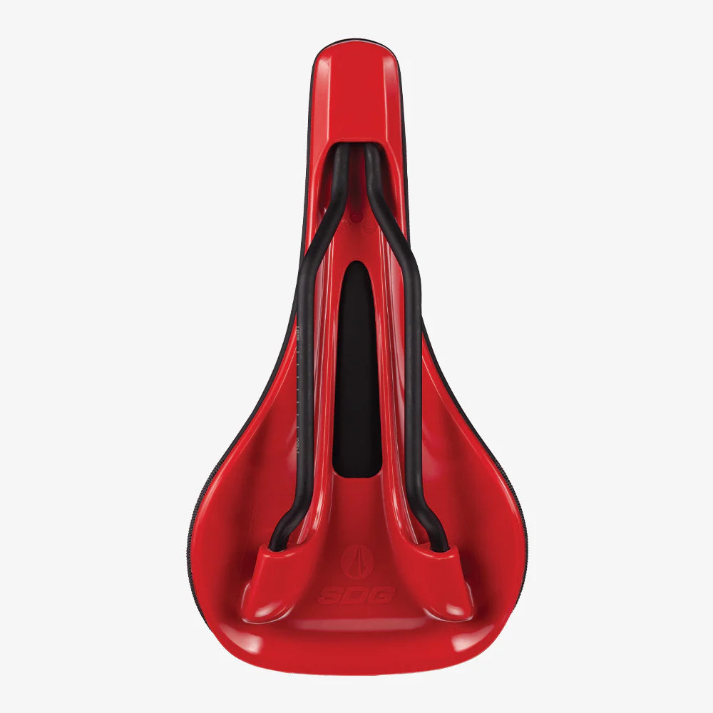 Selle SDG BEL-AIR V3 Rails Lux Alloy Noir/Rouge