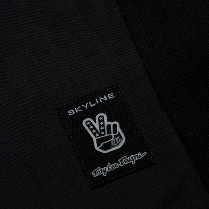 Maillot TROY LEE DESIGNS SKYLINE RIDE TEE SIGNATURE Manches Longues Noir