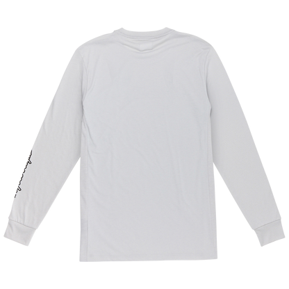 Maillot TROY LEE DESIGNS SKYLINE RIDE TEE SIGNATURE Manches Longues Gris