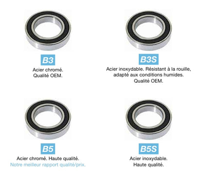 Roulement BLACK BEARING B5 ABEC5 63803-2RS (17 x 26 x 7 mm)