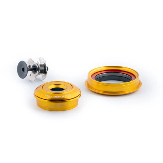 Jeu de Direction Intégré Conique CANE CREEK Hellbender 70 Lite 1"1/8-1.5" IS41/IS52 Or