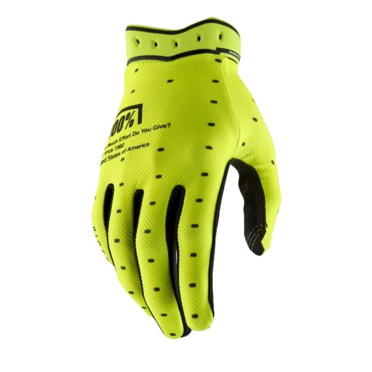 Gants 100% RIDEFIT Jaune