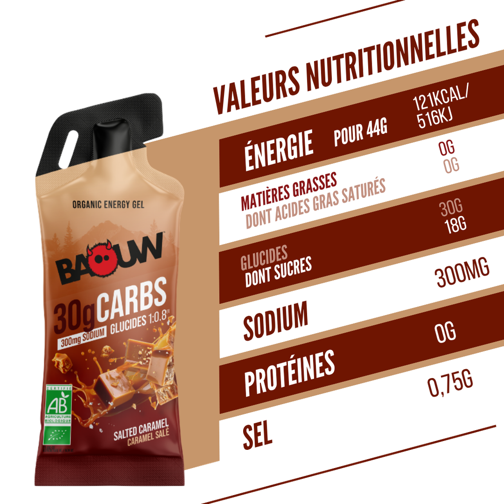 Gel Énergétique BAOUW Caramel Salé (44g)