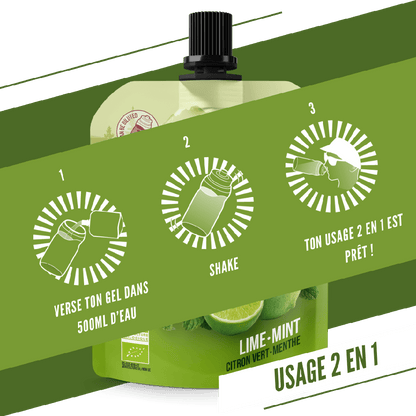 Gel Énergétique BAOUW BIO Citron Vert/Menthe (85g)