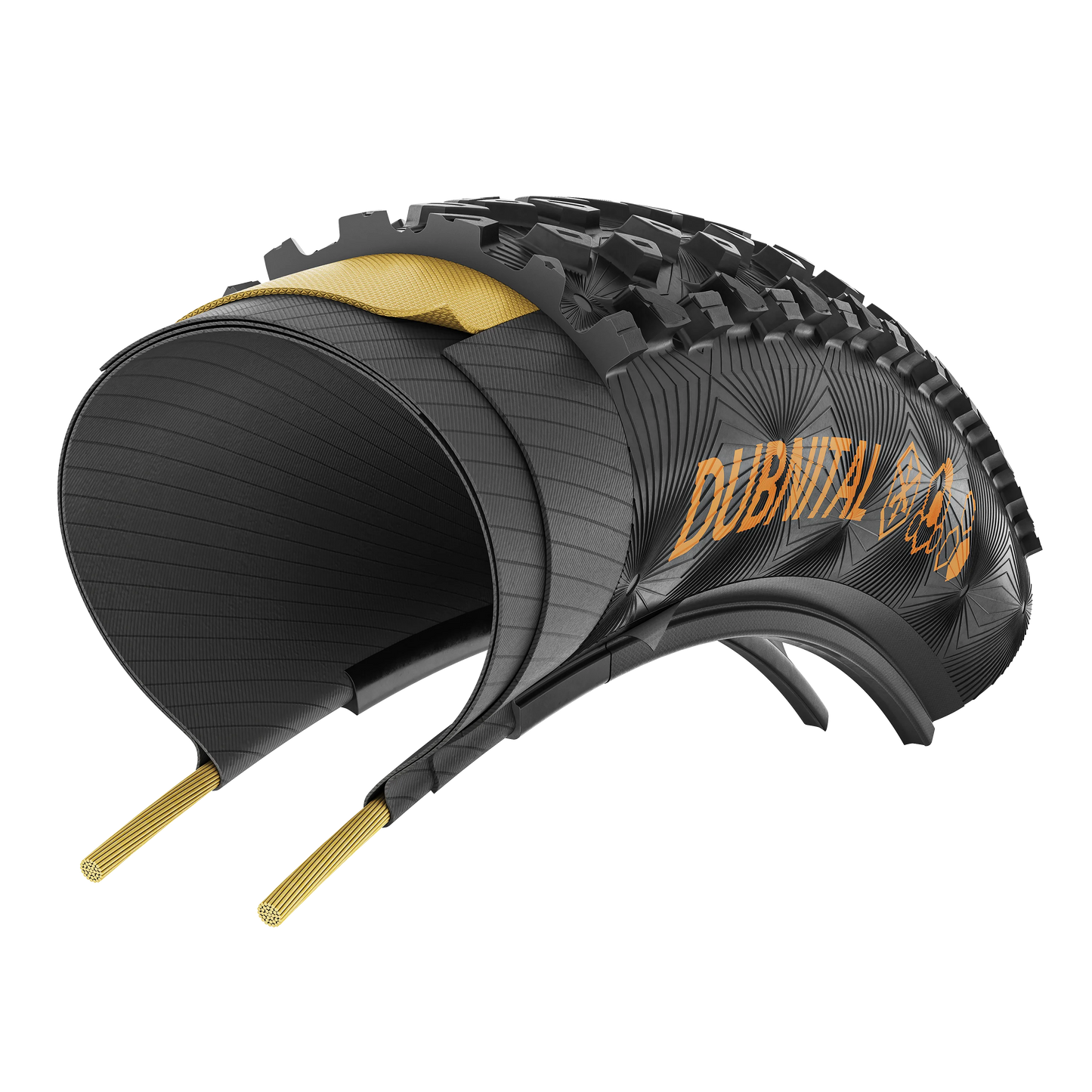 Pneu CONTINENTAL DUBNITAL Trail Rapid  27.5x2.40 Tubeless Ready Souple Noir