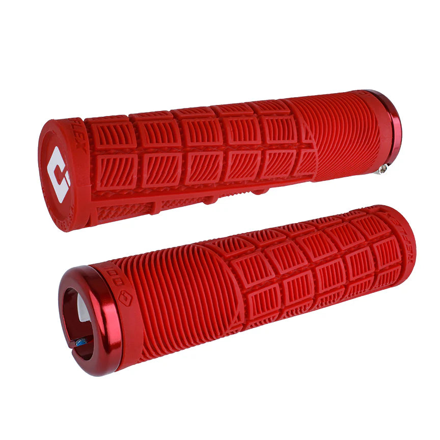 Grips ODI REFLEX V2.1 Lock-on 135 mm Rouge