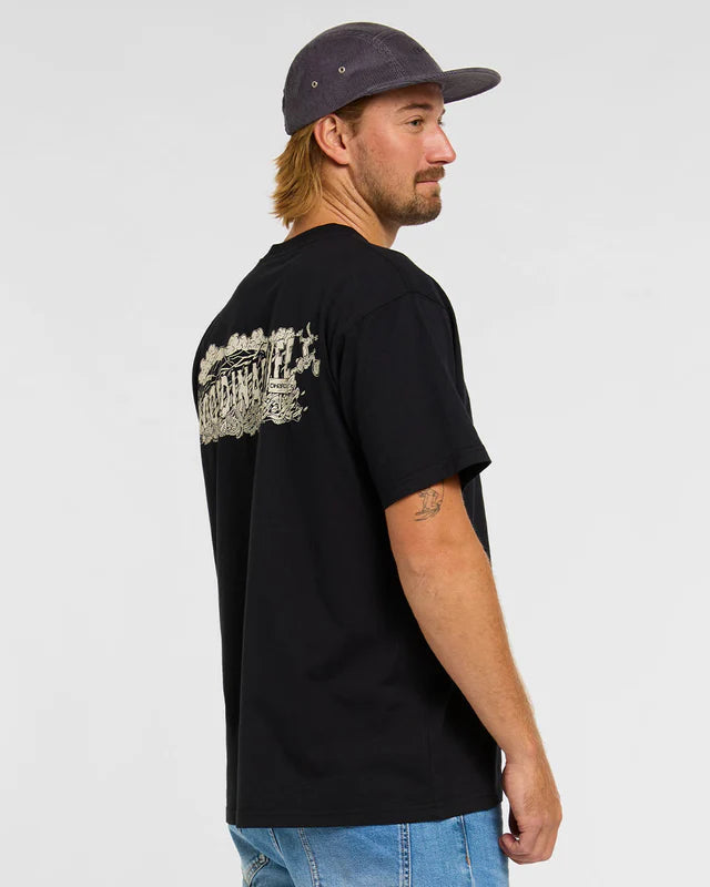 T-Shirt DHARCO COTTON KENTARO Manches Courtes Noir