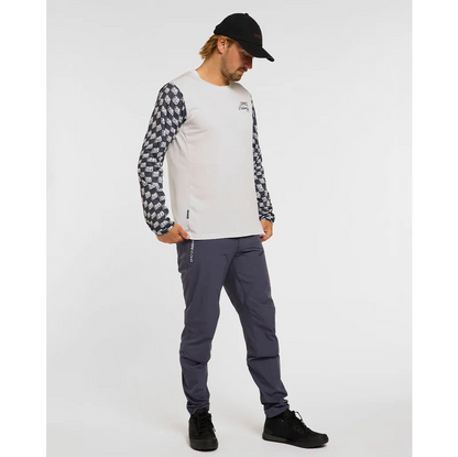 Maillot DHARCO GRAVITY OFFSET Manches Longues Blanc/Noir
