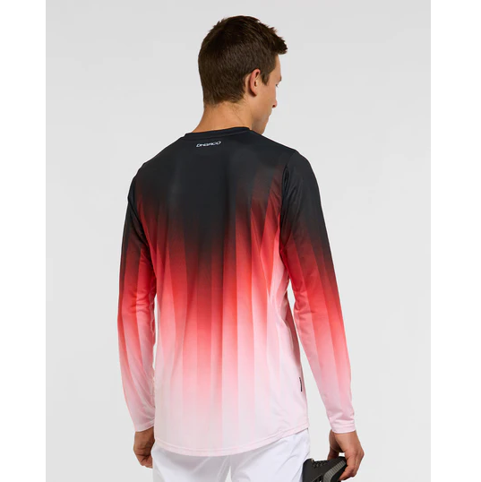 Maillot DHARCO RACE PRISM Manches Longues Rouge