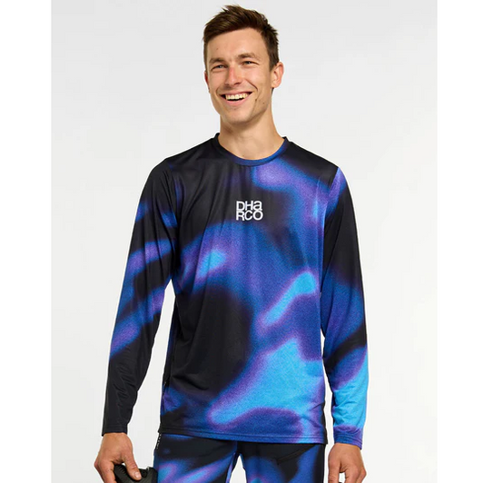 Maillot DHARCO RACE VORTEX Manches Longues Noir/Violet