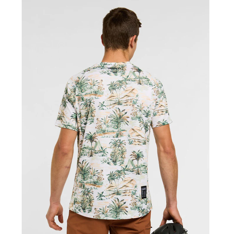 Maillot DHARCO LOST Manches Courtes Beige/Vert