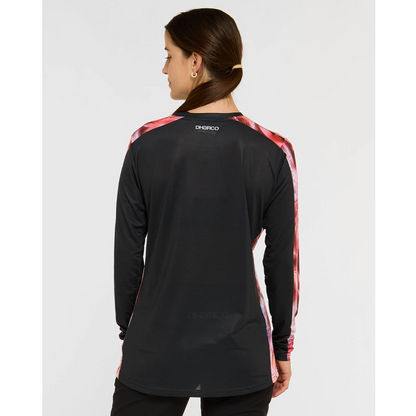 Maillot DHARCO RACE NEBULA Manches Longues Femme Noir/Rose