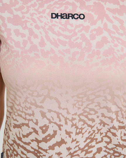 Maillot DHARCO PRISCILLA Manches Courtes Femme Beige/Rose