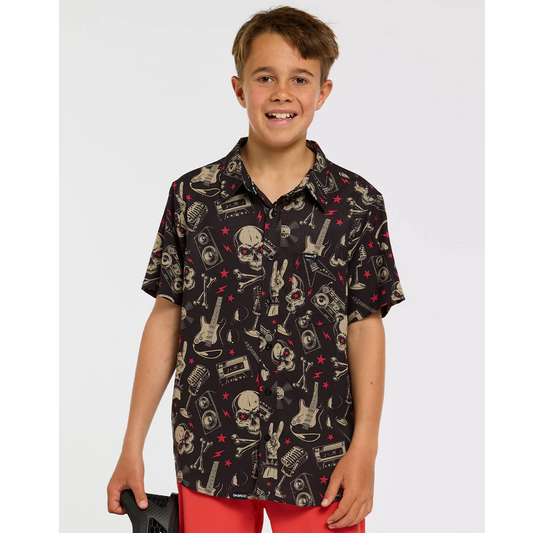 Chemise Technique DHARCO TECH PARTY ROCKNROLLA Junior Noir