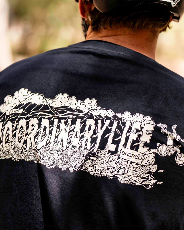 T-Shirt DHARCO COTTON KENTARO Manches Courtes Noir