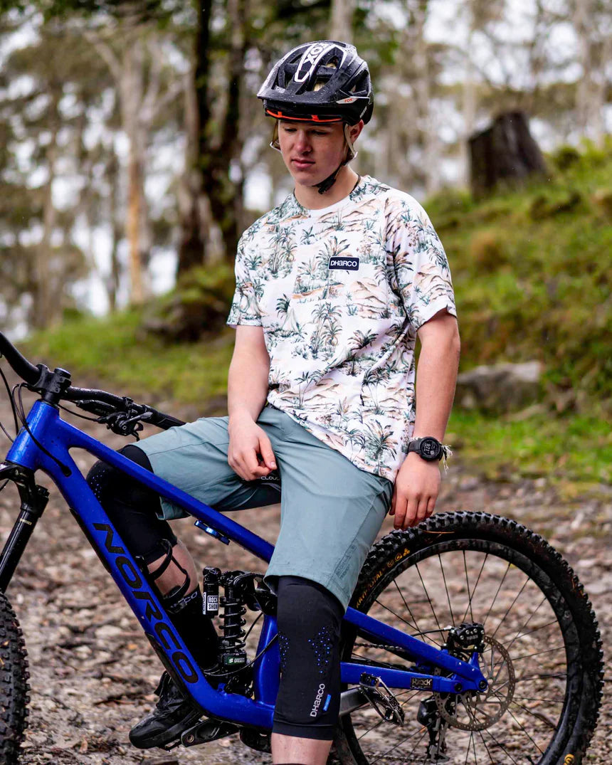 Maillot DHARCO LOST Manches Courtes Beige/Vert