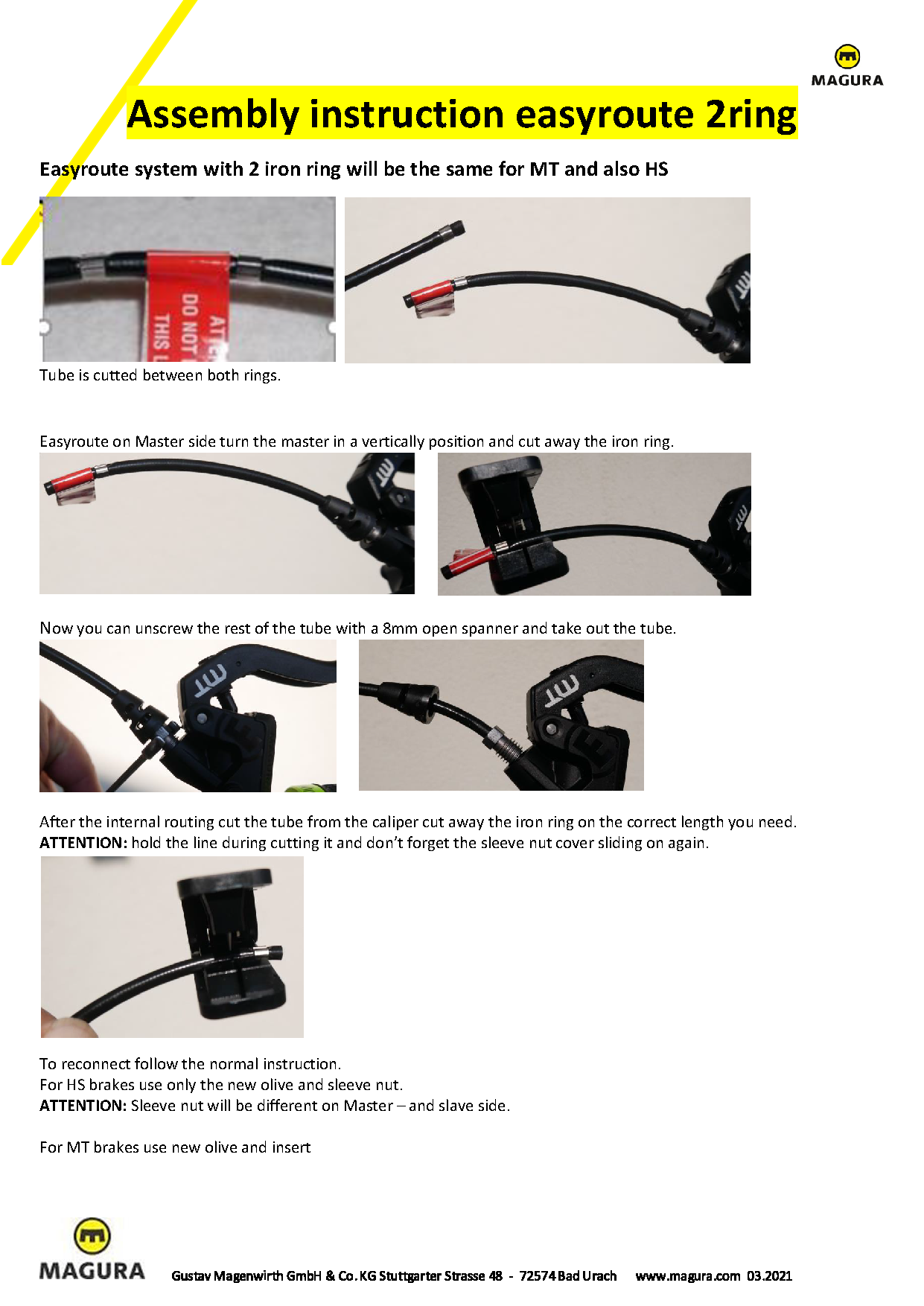 Paire de Freins MAGURA MT7 PRO Sans Disque