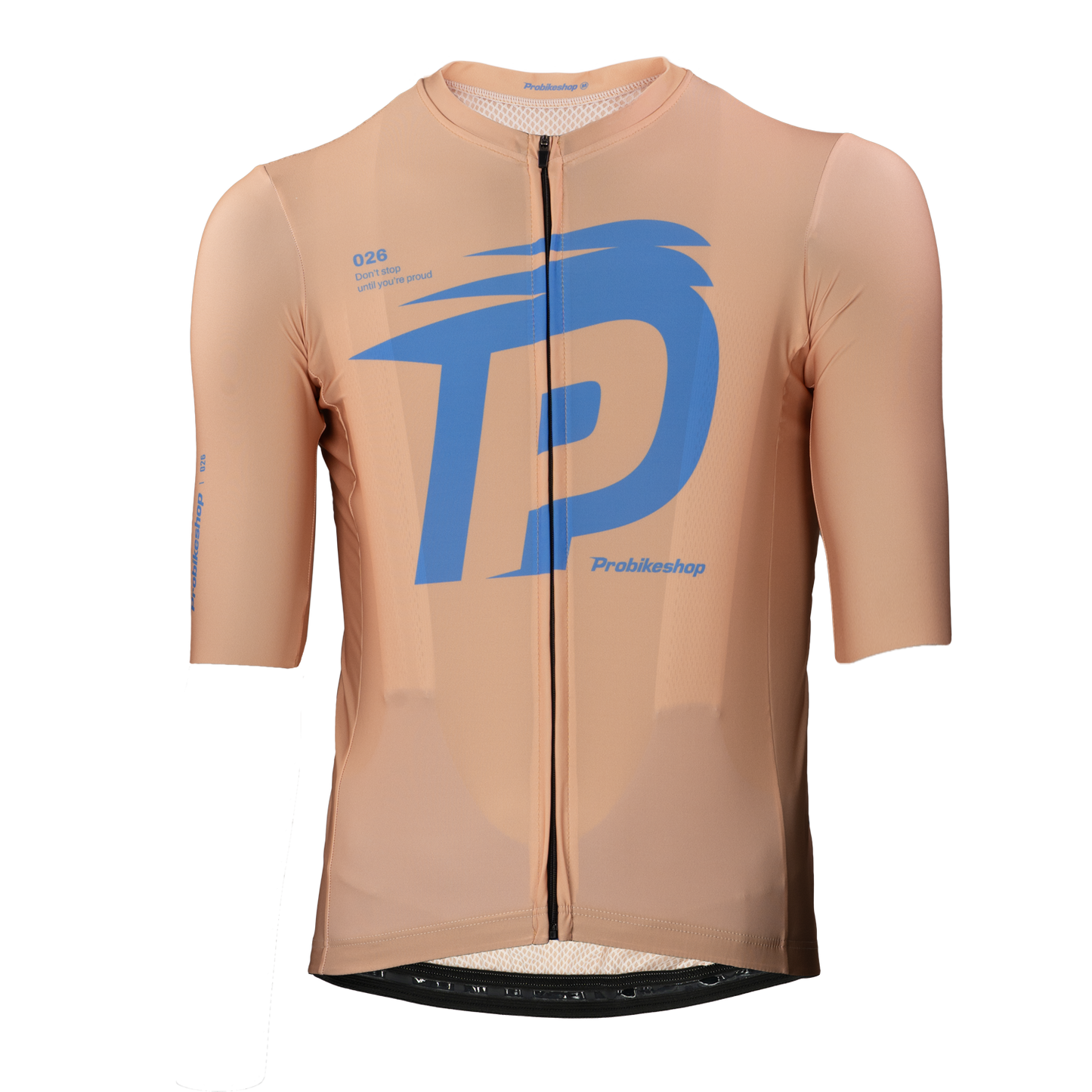 Maillot PROBIKESHOP Manches Courtes Beige