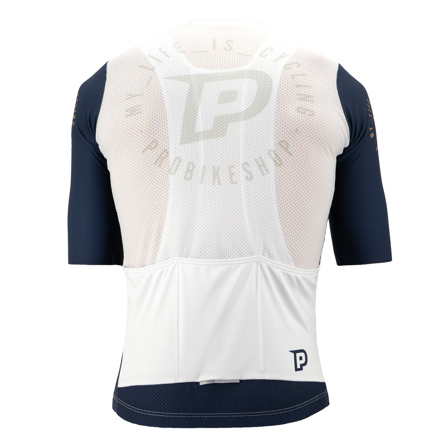 Maillot PROBIKESHOP Manches Courtes Marine/Blanc