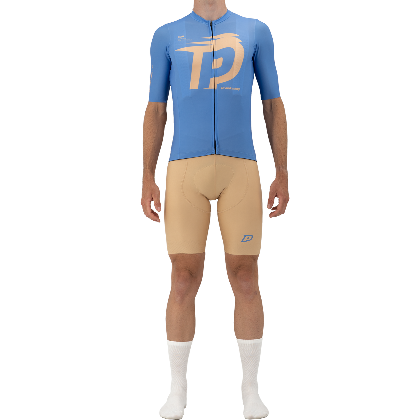Cuissard Court à Bretelles PROBIKESHOP Beige