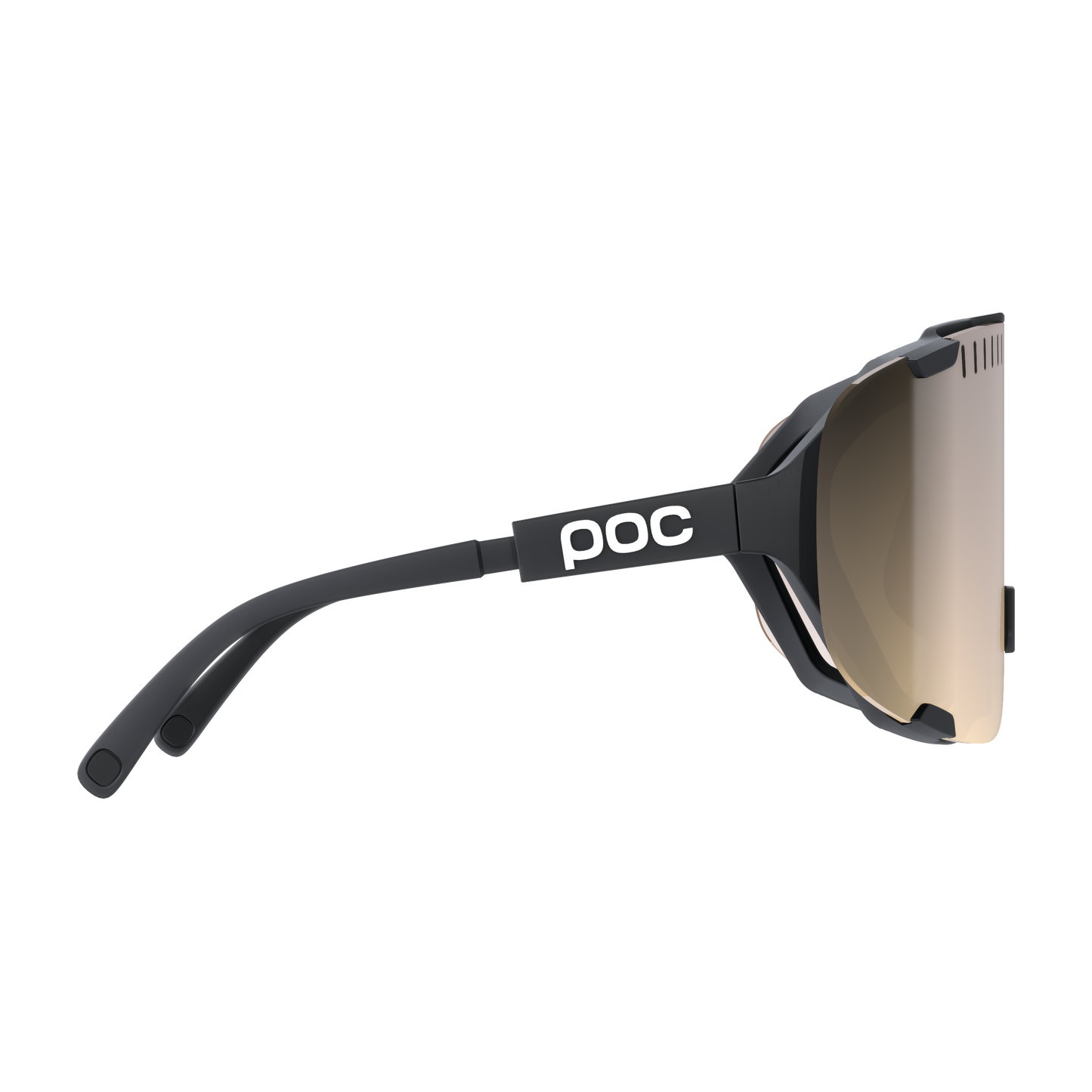 Lunettes POC DEVOUR + Noir Verre Clarity Trail Partly Sunny Silver