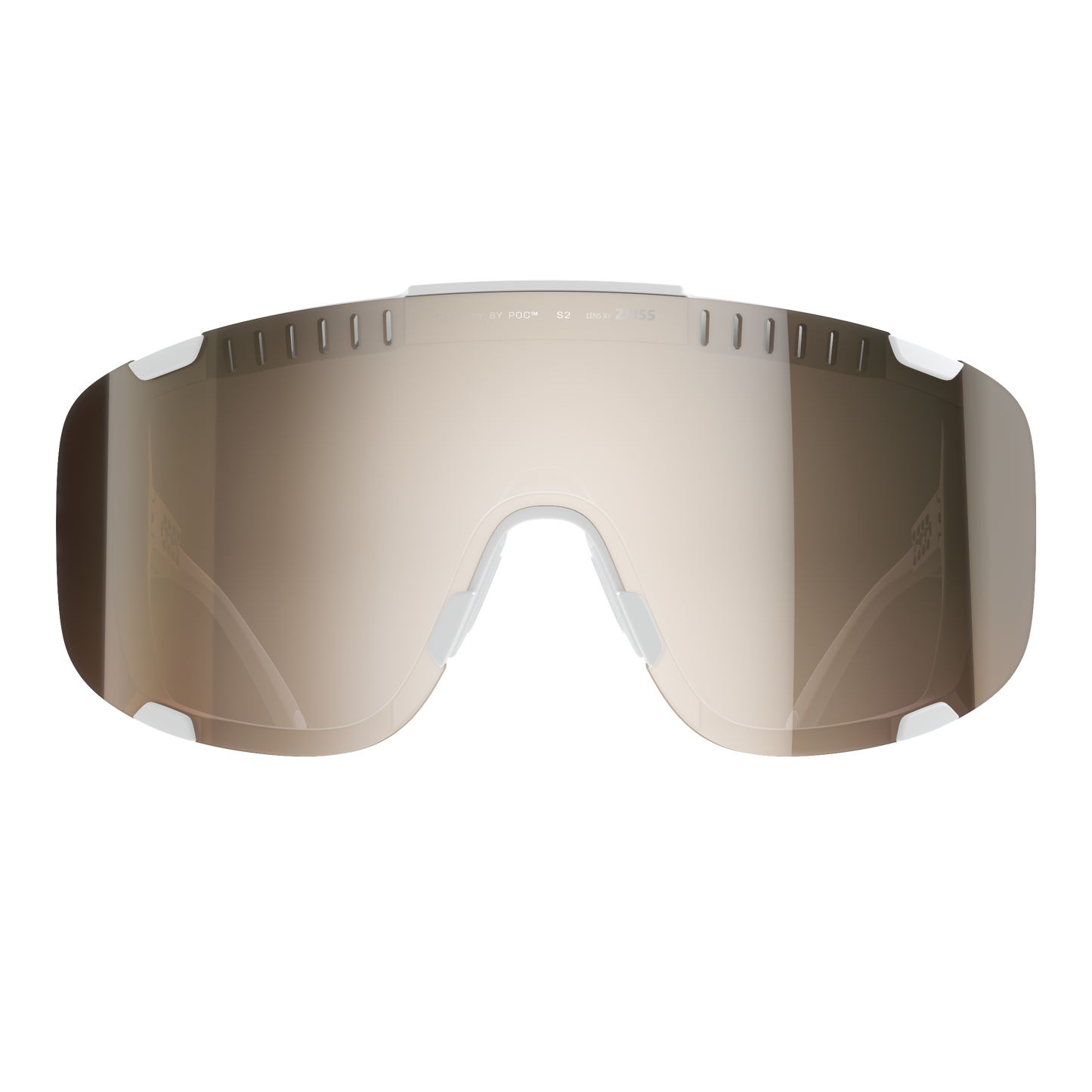 Lunettes POC DEVOUR WF + Blanc Verre Clarity Trail Partly Sunny Silver