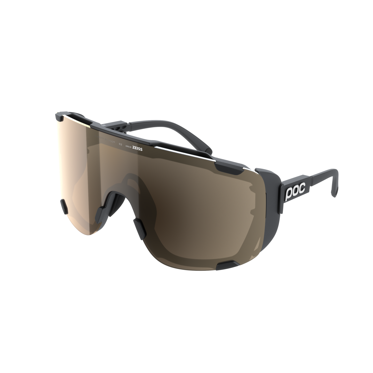 Lunettes POC DEVOUR ULTRA + Noir Verre Clarity Trail Partly Sunny Silver