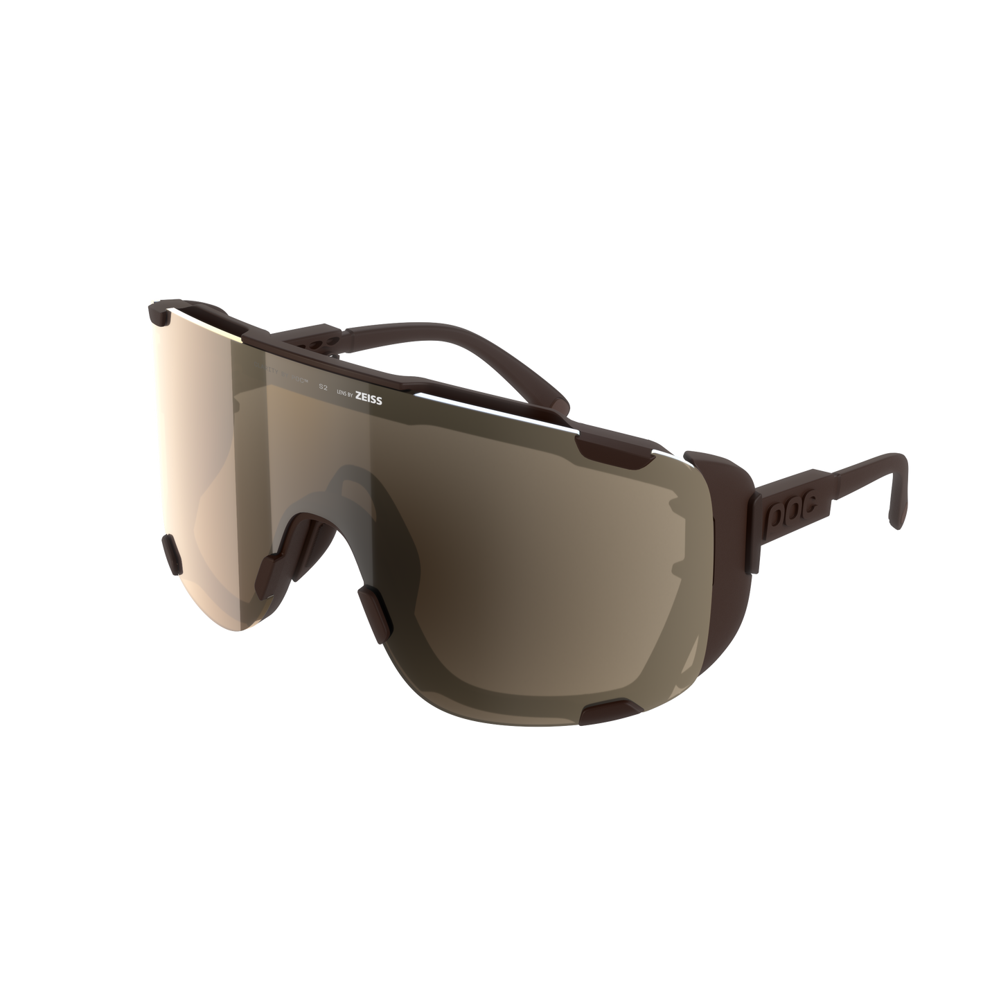Lunettes POC DEVOUR ULTRA + Bronze Verre Clarity Trail Partly Sunny Silver