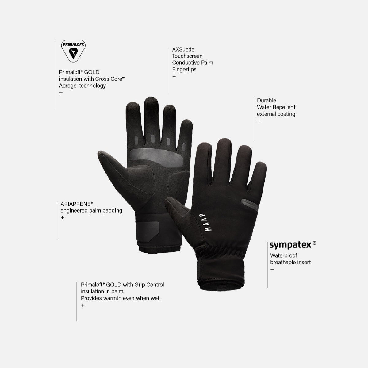 Gants MAAP APEX DEEP WINTER Marine