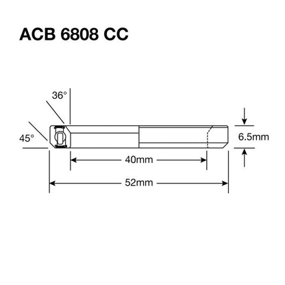 Roulement de Direction ENDURO BEARINGS 6808 CC BO - ABEC 5 - Black Oxide  - 40x52x6,5 mm (36x45°) ACB