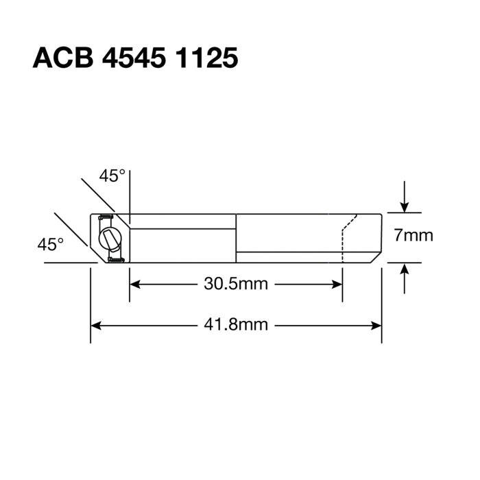 Roulement de Direction ENDURO BEARINGS  1125 BO - ABEC 5 - Black Oxide - 30,5x41,8x6,5  mm (45x45°) ACB