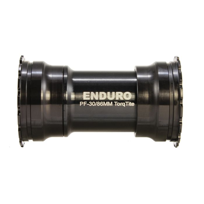 Boitier de pédalier ENDURO BEARINGS TORQTITE BB386 Axe 30mm Acier Inoxydable Noir