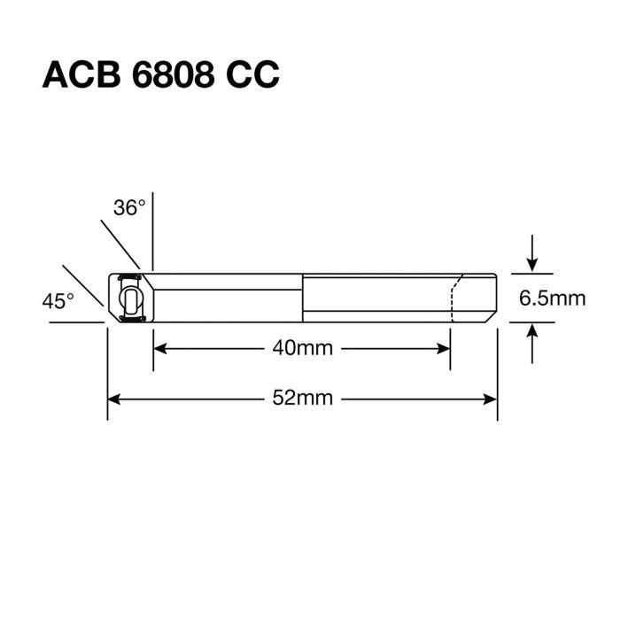 Roulement de Direction ENDURO BEARINGS 6808 CC SS - 440c Stainless - 40x52x6,5 mm (36x45°) ACB