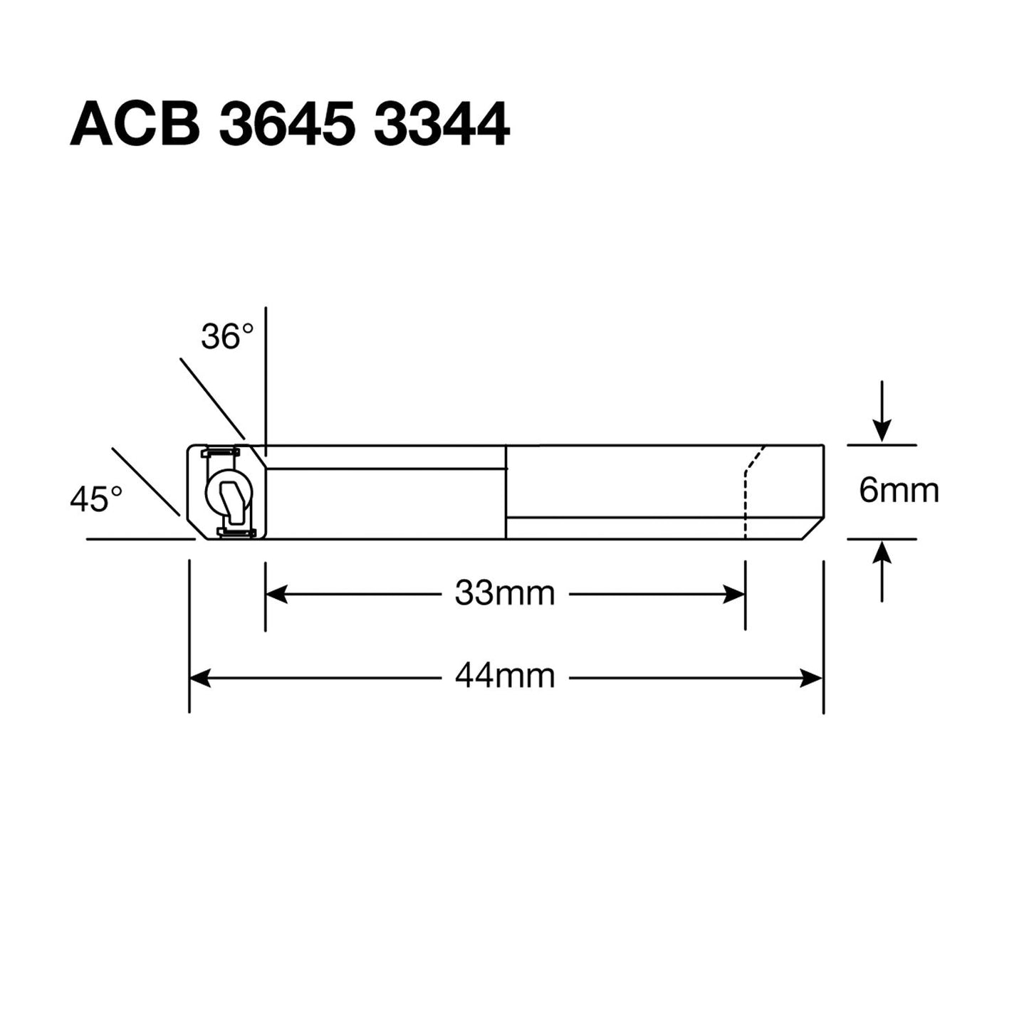 Roulement de Direction ENDURO BEARINGS 3344 SS - 440c Stainless - 33x44x6 mm (36x45°) ACB