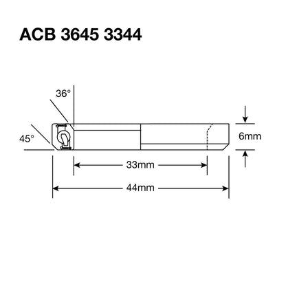Roulement de Direction ENDURO BEARINGS 3344 SS - 440c Stainless - 33x44x6 mm (36x45°) ACB