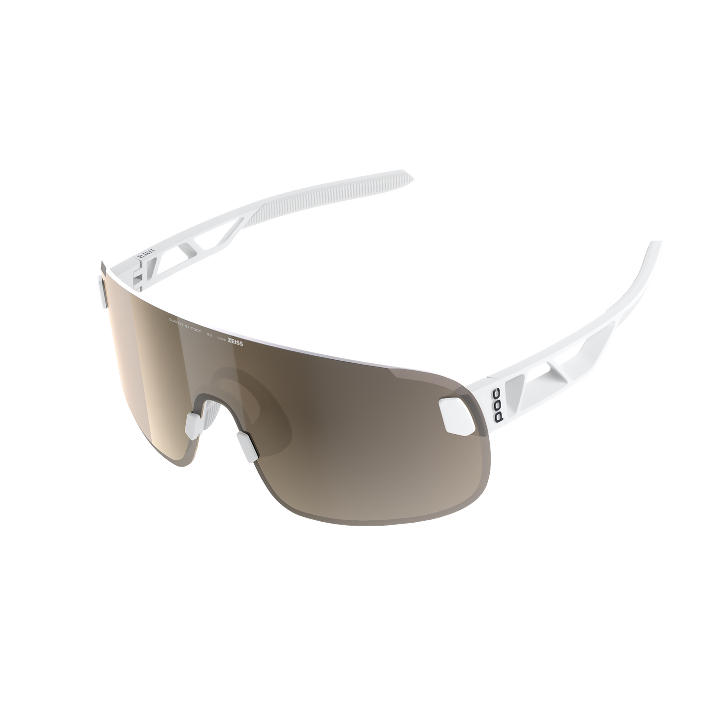 Lunettes POC ELICIT Blanc Verre Clarity Trail Partly Sunny Silver
