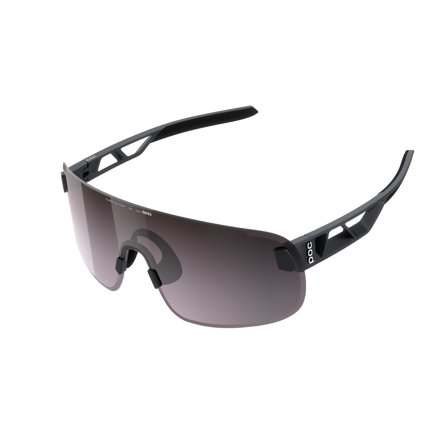 Lunettes POC ELICIT Noir Verre Clarity Road Sunny Silver