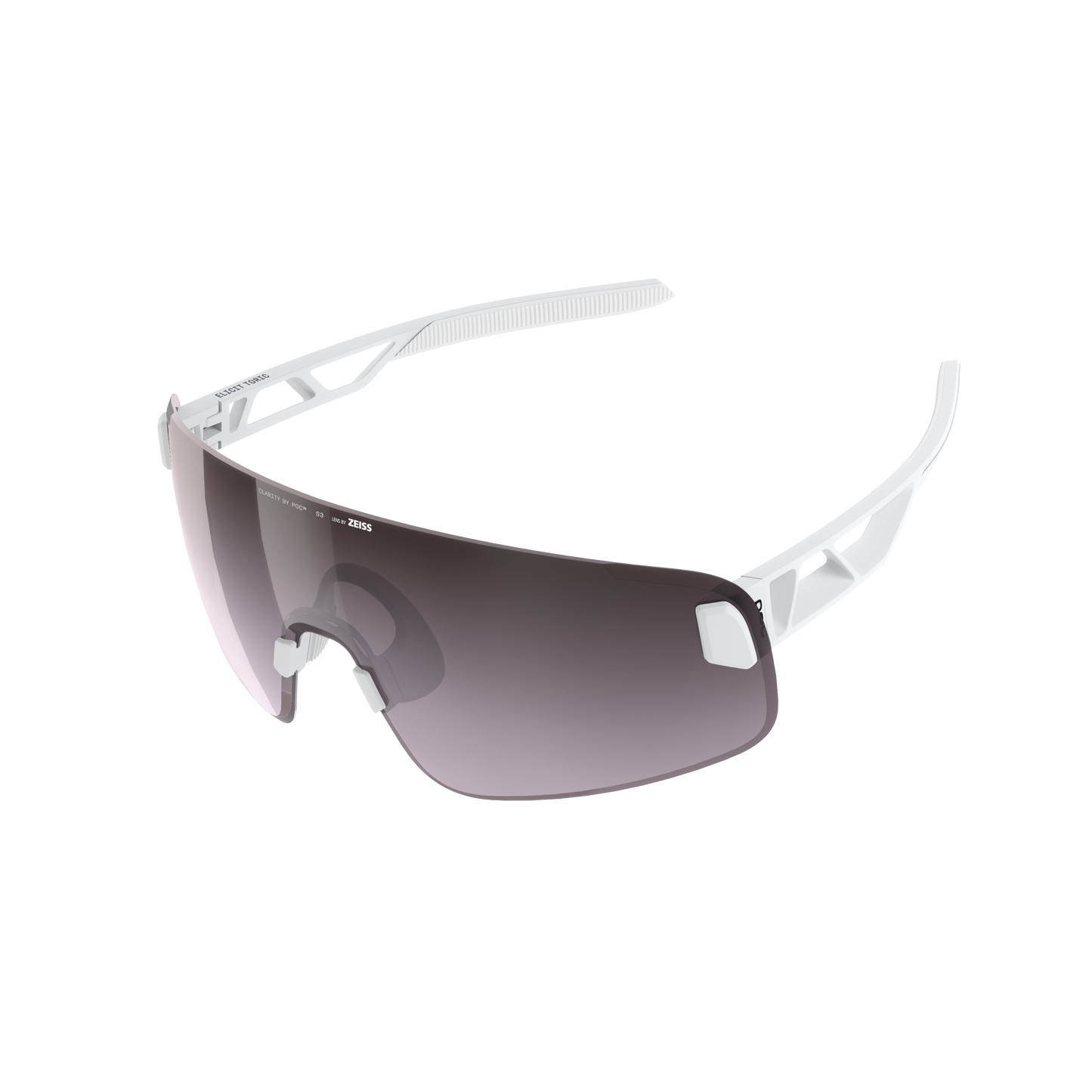 Lunettes POC ELICIT TORIC Blanc Verre Clarity Road Sunny Silver