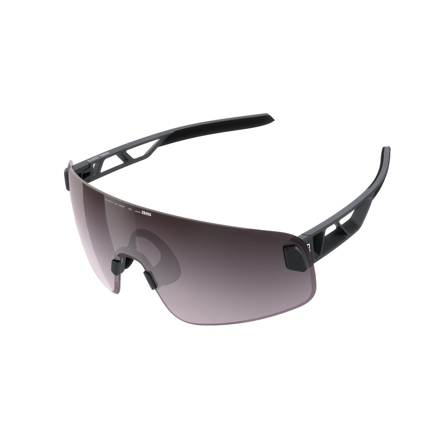 Lunettes POC ELICIT TORIC + Noir Verre Clarity Road Sunny Silver